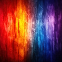 Vibrant Colorful Abstract Texture with Crumpled Paper Effect