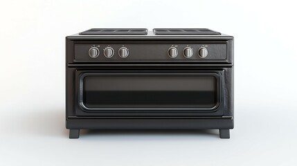 Fototapeta premium A perfect shot of the oven isolated on a white background