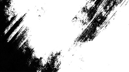 Vector grunge texture. White paints black and white style texture. Scratch Distress Sketch Grunge Dirt Overlay Texture