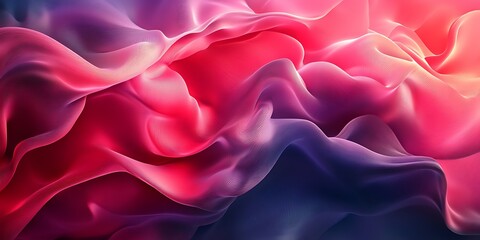 Obraz premium Abstract pink and blue flowing fabric texture.