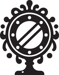 mirror Silhouette Vector In White Background 