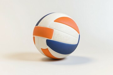 Volleyball ball game concept on white background