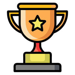 trophy icon design