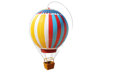 Obraz premium Colorful hot air balloon ascending.