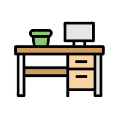 desk icon design
