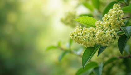Obraz premium branch of a tree with flowers