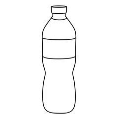 Bottle of water isolated on white