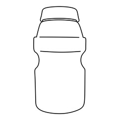 White plastic bottle