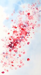 Obraz premium pink rose petals for background or wallpaper