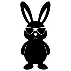 bunny sunglasses silhouette