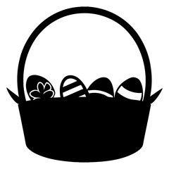 Easter Blessings in Every Basket vector silhouette