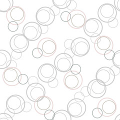 Gray bubble in white seamless pattern