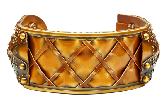 Stylish Leather Armlet on transparent background PNG.