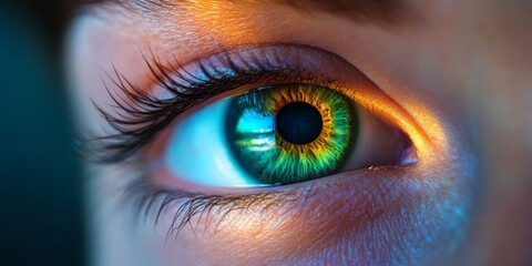 Fototapeta premium Retinitis pigmentosa refers to a diverse set of inherited retinal disorders that lead to progressive visual field loss and night blindness, showcasing the complexities of retinitis pigmentosa.