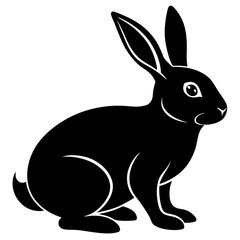 rabbit  Vector silhouette