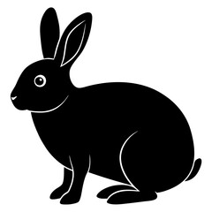 rabbit  Vector silhouette