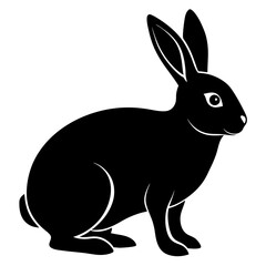 rabbit  Vector silhouette