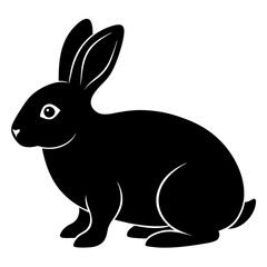 rabbit  Vector silhouette