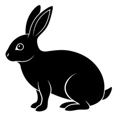 rabbit  Vector silhouette