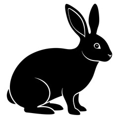 rabbit  Vector silhouette