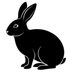 rabbit  Vector silhouette