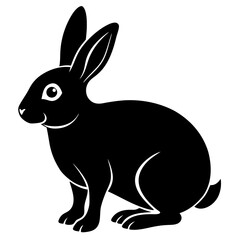 rabbit  Vector silhouette