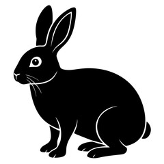 rabbit  Vector silhouette