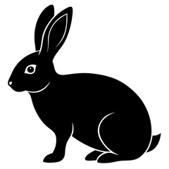 rabbit  Vector silhouette
