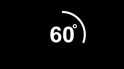 60 degree view icon animation, Icon 60° animation with optional lama matte. Chroma key included