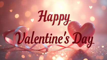 Happy Valentine's Day. Romantic love and celebration.