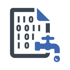 Data leaking icon