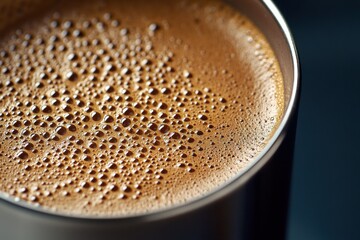 Brewing rich coffee kitchen beverage close-up cozy environment top-down view aromatic experience