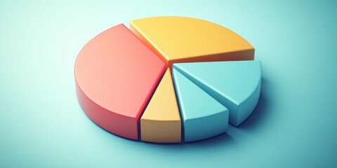 A pie chart featuring various segments that are accompanied by concise labels for each section, showcasing different portions clearly and effectively.