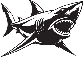 Ocean Shark Vector Illustration Design