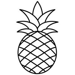 Pineapple art vector