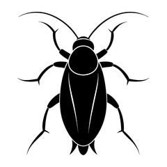 Cockroach Silhouette vector illustration