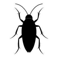Cockroach Silhouette vector illustration