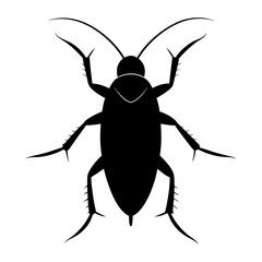 Cockroach Silhouette vector illustration