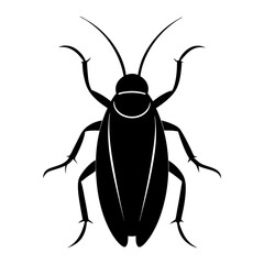 Cockroach Silhouette vector illustration