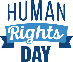 human rights day logo vector design.