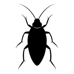 Cockroach Silhouette vector illustration