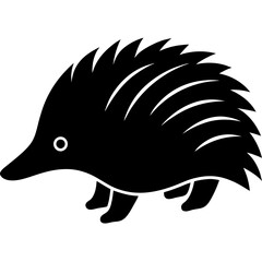 Echidna minimalist simple vector art illustration