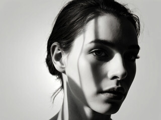 Fototapeta premium The woman in this photo epitomizes high fashion and grace.