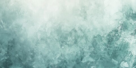 Soft greenish-blue watercolor abstract background.