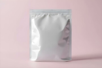 Realistic Zip Bag Mockup Background Illustration for Professional and Versatile Product Presentation