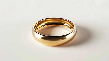 Wedding ring isolated on white background