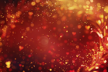 A Vibrant Valentine's Day-Themed Background: Rich Red Tones of Love