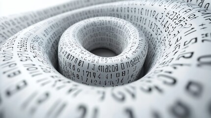 Abstract swirling data stream.