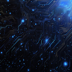 Fototapeta premium abstract technology background with network, generative AI illustration