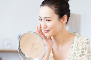 若い女性のビューティ